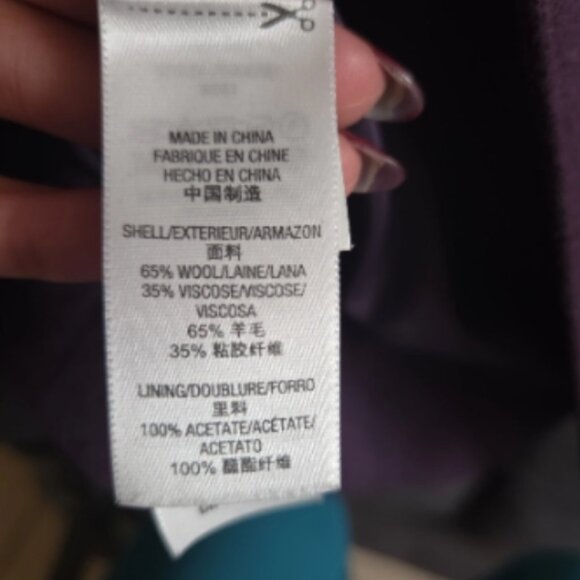 Juicy Couture Purple Pea Coat - Picture 11 of 11